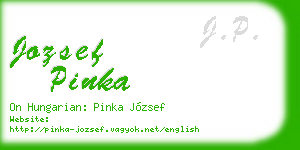 jozsef pinka business card