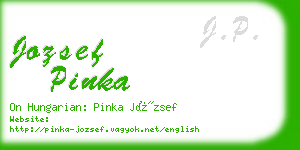 jozsef pinka business card